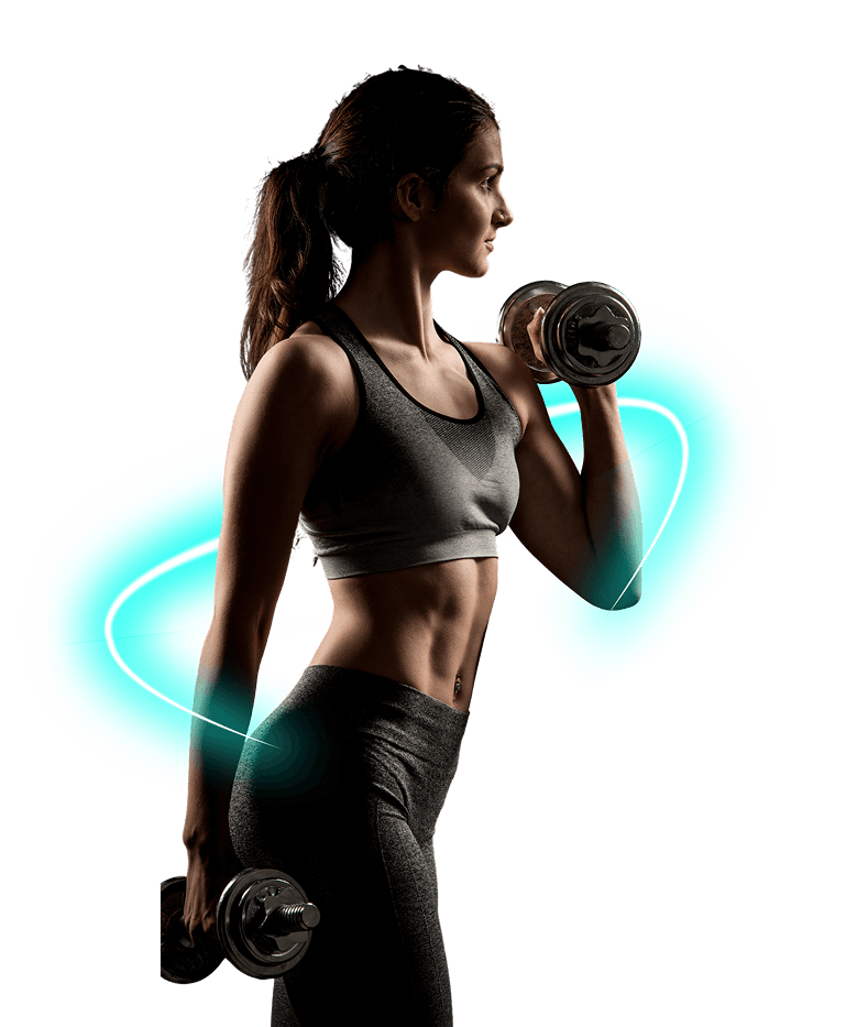 Modern fitness app interface